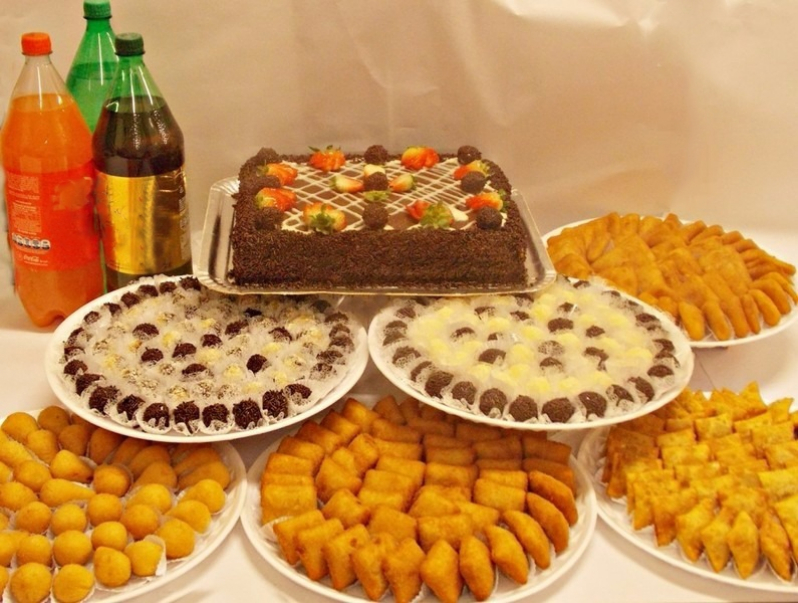 Kit Promocional Aniversário Salgados Conjunto Residencial Butantã - Kit Promocional de Salgados para Festa